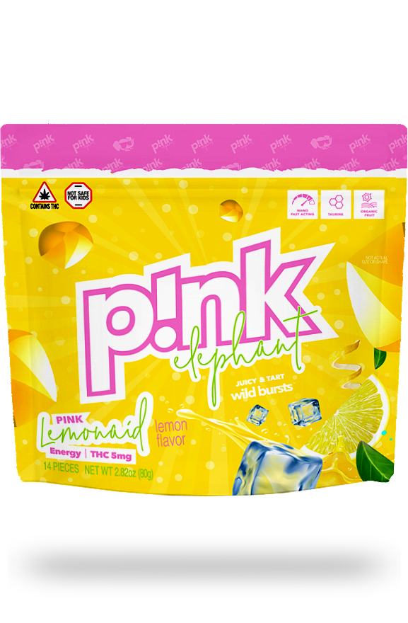Pink Lemonaid  Pink Elephant Edible Chews